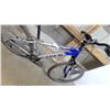 Image 4 : Trek 820 Mountain Bike, Blue and Silver Frame with Front Suspension and Knobby Tires 26"