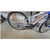 Image 5 : Trek 820 Mountain Bike, Blue and Silver Frame with Front Suspension and Knobby Tires 26"
