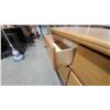Image 6 : Light Wood Six-Drawer Dresser with Round Knob Pulls 30 x 48 x 18"