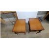 Image 2 : Pair of French Provincial Style Two-Drawer Wooden End Tables with Cabriole Legs 22 x 20 x 28"