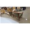 Image 8 : Pair of Mid-Century Modern Curved Wood Armchairs with Green Diamond Pattern Upholstery