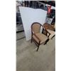 Image 2 : Pair of Vintage Armchairs With Bentwood Frame and Cane Back Upholstered Seats