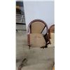 Image 3 : Pair of Vintage Armchairs With Bentwood Frame and Cane Back Upholstered Seats