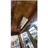 Image 8 : Traditional Wooden Curio Cabinet With Upper and Lower Glass Doors and Mirrored Back 72 x 35 x 11"