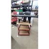 Image 1 : Craftsman Router Table with Job Router and Red Tool Stand on Wheels