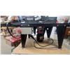 Image 3 : Craftsman Router Table with Job Router and Red Tool Stand on Wheels