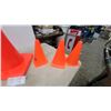 Image 4 : Assorted Orange Traffic Cones Including Runn Golf Agility Disc Cones and Larger Standard Cone
