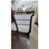Image 11 : Antique Oak Washstand with Mirror and Towel Rack Cabinet Doors 66 x 30 x 18"