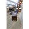 Image 7 : Antique Oak Washstand with Mirror and Towel Rack Cabinet Doors 66 x 30 x 18"