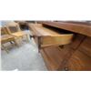 Image 8 : Antique Mission Style Quarter-Sawn Oak Sideboard with Mirror Hutch Top 54 x 54 x 22"
