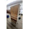 Image 8 : Antique Two-Piece Kitchen Painted Step Back Cabinet, White, Glass-Paned Doors, Two Drawers