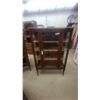Image 1 : Antique Early 20th Century Quarter-Sawn Oak Glass Door Display Cabinet with Casters 58 x 37 x 13"