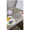 Image 5 : Assorted Serving Platters-John F. Kennedy 1917-1963 Brass Commemorative Medallion and More