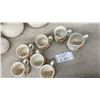 Image 8 : Vintage Ceramic Mushroom Kitchenware Set: Lidded Canisters, Mugs, Creamer