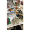 Image 12 : Large Lot of Christmas Decor Including NOMA 4' Colour-Changing Fibre Optic Tree, Ornaments and More