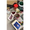 Image 5 : Large Lot of Christmas Decor Including NOMA 4' Colour-Changing Fibre Optic Tree, Ornaments and More