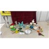 Image 1 : Decorative Glass Vegetables, Bird Figurines, Floral Ceramic Bath Set, Angel Statue and More