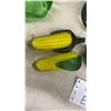 Image 2 : Decorative Glass Vegetables, Bird Figurines, Floral Ceramic Bath Set, Angel Statue and More