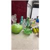 Image 8 : Decorative Glass Vegetables, Bird Figurines, Floral Ceramic Bath Set, Angel Statue and More