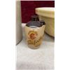 Image 4 : 4 Pieces of Stoneware: Vintage Seaforth 6 Ounce Hairdressing Jug, Mixing Bowl, Crock, and More