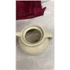 Image 8 : 4 Pieces of Stoneware: Vintage Seaforth 6 Ounce Hairdressing Jug, Mixing Bowl, Crock, and More