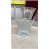 Image 2 : Green Ceramic Vase, Cut Glass Decanter, Fluted Glass Vases, Votive Holder and More