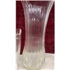 Image 5 : Green Ceramic Vase, Cut Glass Decanter, Fluted Glass Vases, Votive Holder and More