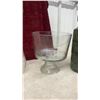 Image 7 : Green Ceramic Vase, Cut Glass Decanter, Fluted Glass Vases, Votive Holder and More