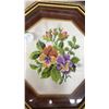 Image 5 : Five Vintage Framed Needlepoint, Cross-Stitch Bird and Floral Artworks