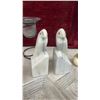 Image 2 : Ceramic Floral Candle Holders, Marble Bird Bookends, Crackle Glass Votive, Marble Vase and More