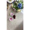 Image 11 : Porcelain Floral Baskets, Figurines, Ceramic Parrot, Fruit Basket, Trinket Box and More - 3 Broken