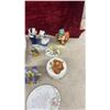 Image 4 : Porcelain Floral Baskets, Figurines, Ceramic Parrot, Fruit Basket, Trinket Box and More - 3 Broken