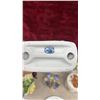 Image 9 : Porcelain Floral Baskets, Figurines, Ceramic Parrot, Fruit Basket, Trinket Box and More - 3 Broken