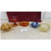 Image 1 : Art Glass Bowl, Carnival Glass Candy Dish, Chalet Glass, Depression Glass Bowl