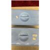 Image 4 : Pair of Vintage Jeannette Glass Delphite Blue Rectangular Lidded Refrigerator Dishes, 1930s-1950s