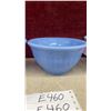 Image 3 : Set of Three Jeannette Delphite Blue Ribbed Mixing Bowls