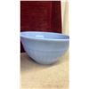 Image 4 : Set of Three Jeannette Delphite Blue Ribbed Mixing Bowls
