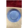 Image 7 : Set of Three Jeannette Delphite Blue Ribbed Mixing Bowls
