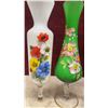 Image 5 : Assorted Decorative Vases: Porcelain, Glass, and Hand-Painted Floral