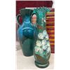 Image 7 : Assorted Decorative Vases: Porcelain, Glass, and Hand-Painted Floral