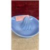 Image 8 : Vintage Pyrex Delphite Blue Glass Ribbed Lid Refrigerator Dish, Pepper Shaker, Juicer