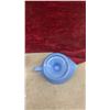 Image 9 : Vintage Pyrex Delphite Blue Glass Ribbed Lid Refrigerator Dish, Pepper Shaker, Juicer