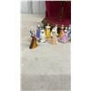 Image 2 : Miniature Figurines, Display Stand, Ceramic Souvenir Pitcher, Porcelain Teaware, and More