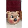 Image 3 : Three Ceramic Cookie Jars: Rooster, Pig "Make a Pig of Yourself" and Coffee Grinder