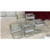 Image 2 : 5 Square Glass Storage Canisters, Assorted Drinking Glasses, Tumblers, and More
