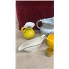 Image 2 : Assorted Ceramic Pitchers, Creamers, Gravy Boat, Gold-Trimmed Floral and More