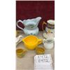 Image 3 : Assorted Ceramic Pitchers, Creamers, Gravy Boat, Gold-Trimmed Floral and More