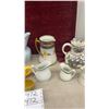 Image 4 : Assorted Ceramic Pitchers, Creamers, Gravy Boat, Gold-Trimmed Floral and More