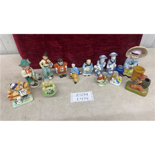 13 Occupied Japan Ceramic and Porcelain Figurines
