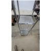 Image 2 : Tall Narrow 5-Tier Chrome-Plated Steel Shelving Unit with Perforated and Wire Shelves64 x 13 x 11"